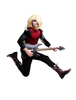 Toussaint Cosplay Costume Rock star noir homme en polyester Déguisements Halloween