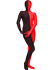 Toussaint Cosplay Costume rouge de Zentai en lycra de fibre élastique Déguisements Halloween