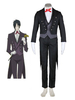 Toussaint Cosplay Costume Sebastian Michaelis dans Black Butler Déguisements Halloween