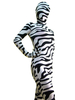 Toussaint Cosplay Costume Zenta animal en lycra spandex à motif zébré Halloween