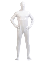 Toussaint Cosplay Costume Zenta métallique brillant blanc Déguisements Halloween