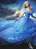 Toussaint Costume Cosplay Cendrillon Robe Bleue Princesse Déguisements Halloween