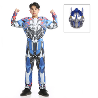 Transformers Optimus Prime Costume Cosplay Halloweem Bleu Combinaison Adulte Déguisements Halloween