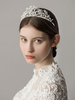 Tête De Mariage Argent Couronne De Perles De Perles De Coiffure
