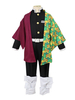 Tueur de démons Kimetsu No Yaiba Giyu Tomioka eau Hashira enfant Cosplay Costume