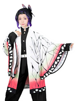 Tueur de démons Kimetsu No Yaiba Kochu Shinobu insecte Hashira Haori Cosplay manteau