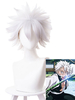 Tueur de démons: Perruque cosplay de Kimetsu No Yaiba Shinazugawa Sanemi Perruque cosplay courte Déguisements Halloween