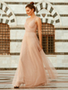 Tulle Robe De Bal 2021 Bretelles Longueur De Plancher De Demoiselle Dhonneur Sociale Robes De Soirée