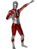 Ultraman Zentai Cosplay Costume Métallisé Brillant Halloween Super Hero Combinasion
