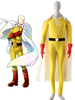 Un coup de poing homme Caped Baldy Saitama combats Anime uniforme Cosplay Costume Déguisements Halloween