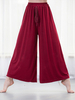 Uniforme de danse Pantalon femme Modal large jambe plissée Danseur Danse Porter Déguisements Halloween