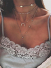 Unique collier métallique mode ornement métallique