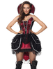Vampire Costume Déguisements Halloween Femmes Rouge Robes Tenue Costume De Vacances Vêtements