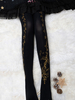 Velours Lolita Collant Fleur Imprimé Plume Bas Lolita 120D Déguisements Halloween
