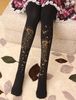 Velours Lolita Collants Étoile Méduse Estampage À Chaud Hiver Bas Déguisements Halloween