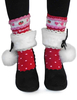 Velours noir Lolita talons chaussures avec boule duveteuse blanche Déguisements Halloween