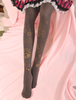Velvet Lolita Stocking Clock Travel Estampage à chaud Collants Lolita d