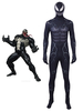 Venom 2021 Eddie Brock Déguisements Halloween Cosplay Costume Zentai Costume Avec Capuche