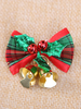 Vert Noël Cloche Bowknot Props Polyester Fibre Noël Vacances Costumes Props