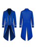 Vert Vintage Top Vintage Boutons Manches Longues Polyester Polyester Pardessus Rétro Costumes Pour Homme