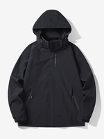 Veste à capuche décontracté homme zippée en polyester Smart