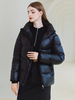 Veste À Capuche Fermeture Éclair Polyester Femme Doudoune