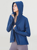 Veste à Capuche Haut De Tennis Pour Femme Col Rond Top Nylon Manches Longues Vêtements De Sport
