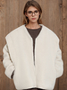 Veste à col en V pour femme - Surdimensionnée - 2025