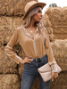 Veste Body Femme en Velours à Capuche avec Manches Longues à Zip Bicolores