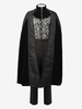 Veste Cape Costumes Rétro En Polyester Vintage Noir Médiéval Gothique Homme