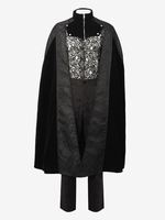 Veste Cape Costumes Rétro En Polyester Vintage Noir Médiéval Gothique Homme