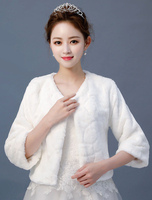 Veste De Mariage En Fausse Fourrure Châle Wrap De Mariage Cover Cover Ups