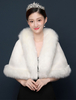 Veste De Mariage En Fausse Fourrure Wrap Châle Ivoire De Mariée Dhiver Couverture