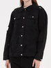 Veste en Denim Femme Déchirée Courte à Col Revers avec Manches Longues avec Poches Unicolore Veste Femme