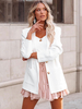 Veste Femme Blazer Chic Col Rabattu Poches Manches Longues