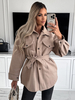 Veste Femme Col Rabattu Boutons