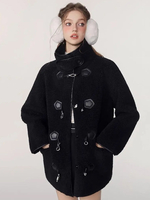 Veste Femme Col Rabattu Boutons Polaire
