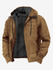 Veste Homme En Polyester Intelligent Doublure Chaud Hiver À Capuche