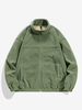 Veste Homme Zippée Chaud Hiver Décontracté Col Montant En Polaire Coton Élégante