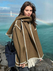 Veste Pour Femmes Boutons Manteau Portefeuille Noir Décontracté