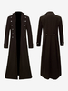 Veste rétro Steampunk pour hommes vert foncé Costumes rétro gothiques de lère victorienne