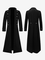 Veste rétro Steampunk pour hommes vert foncé Costumes rétro gothiques de lère victorienne Costumes rétro pour homme