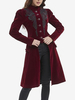 Veste Vintage Costumes Rétro Bordeaux Dentelle Femmes Rétro Marie Antoinette