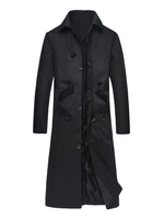Vestes et manteaux de Hommes Manteaux Manteaux Manteaux Collier Turnown Artwork Casual Black Qualité