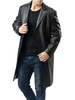 Vestes et manteaux Hommes Manteaux Hommes Collier Collier Artwork Casual Black Smart
