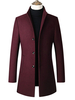 Vestes et manteaux Hommes Manteaux Hommes Collier High Collier Artwork Casual Bourgogne Qualité