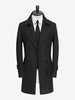 Vestes Pour Hommes Manteaux Double Boutonnage Col Rabattu Confortable Gris Chic