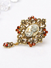 Vintage Broches De Mariage Strass Bijoux Femmes Or