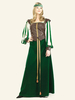 Vintage Costume en polyester avec rayure noire de moyen-âge pour adultes pour femme