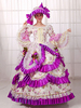 Vintage Costume victorien Ball robe robe Fuchsia costumes rétro femmes Halloween